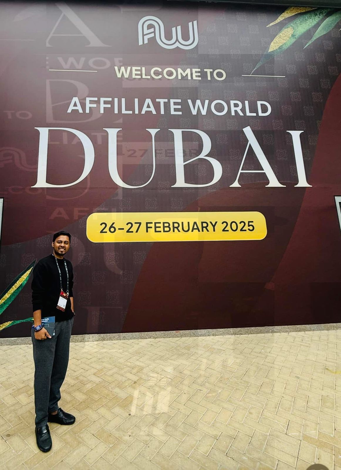Farhadul Alam at Affiliate World Dubai